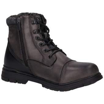 Tom Tailor Schnür Boots in schwarz