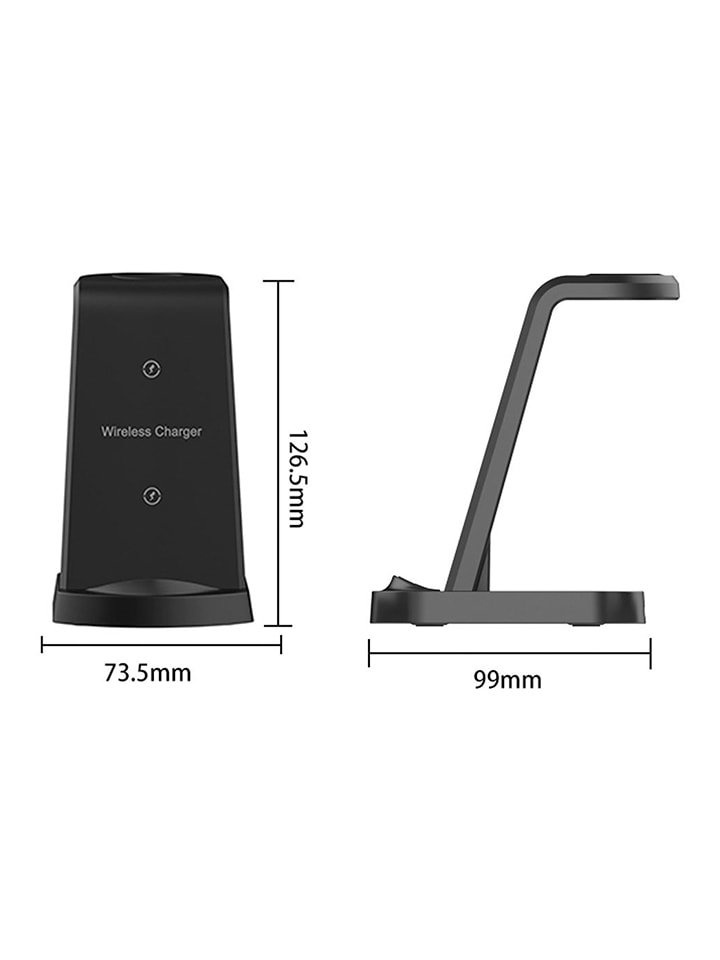 SWEET ACCESS 3in-1-Ladestation in Schwarz günstig kaufen onesize