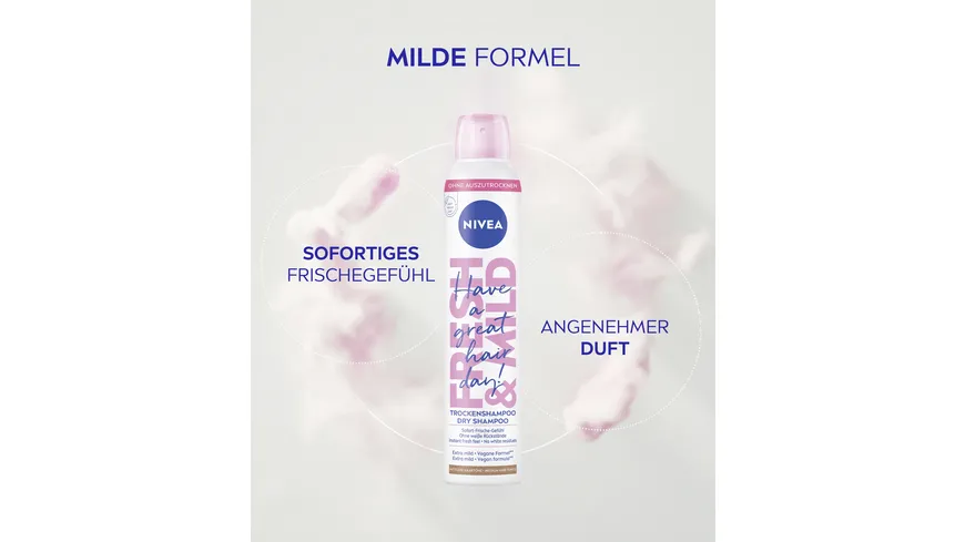 NIVEA Trockenshampoo Extra mild vegane Formel 200 ml