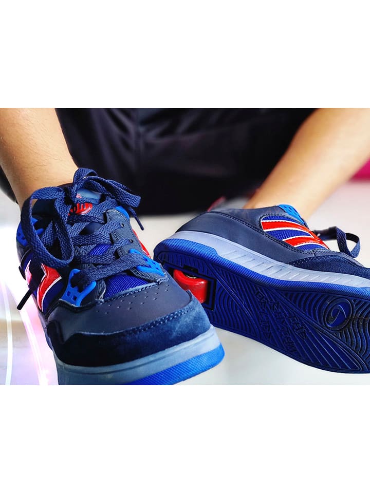 Breezy Rollers Sneakers mit Rollen in Blau/ Rot günstig kaufen