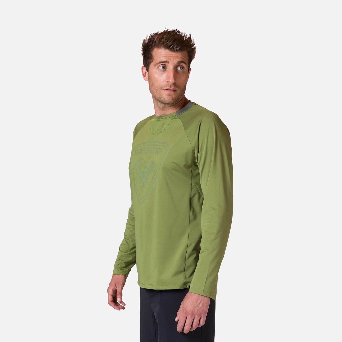Langarm-Jerseyshirt für Herren Klassische Passform