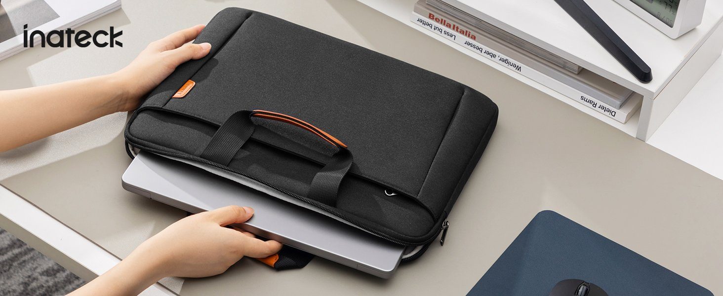 Inateck Laptoptasche Kompatibel mit 15.3 Zoll MacBook Air M2, den meisten 14 Zoll Laptop