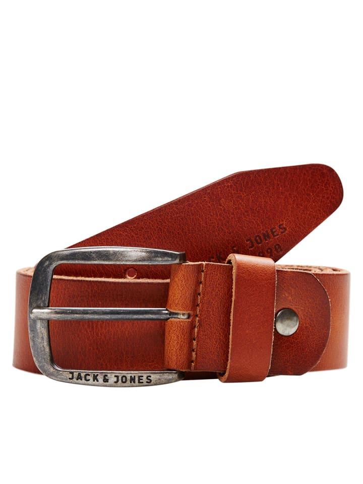 Jack & Jones Ledergürtel 'JACPAUL' Braun günstig kaufen