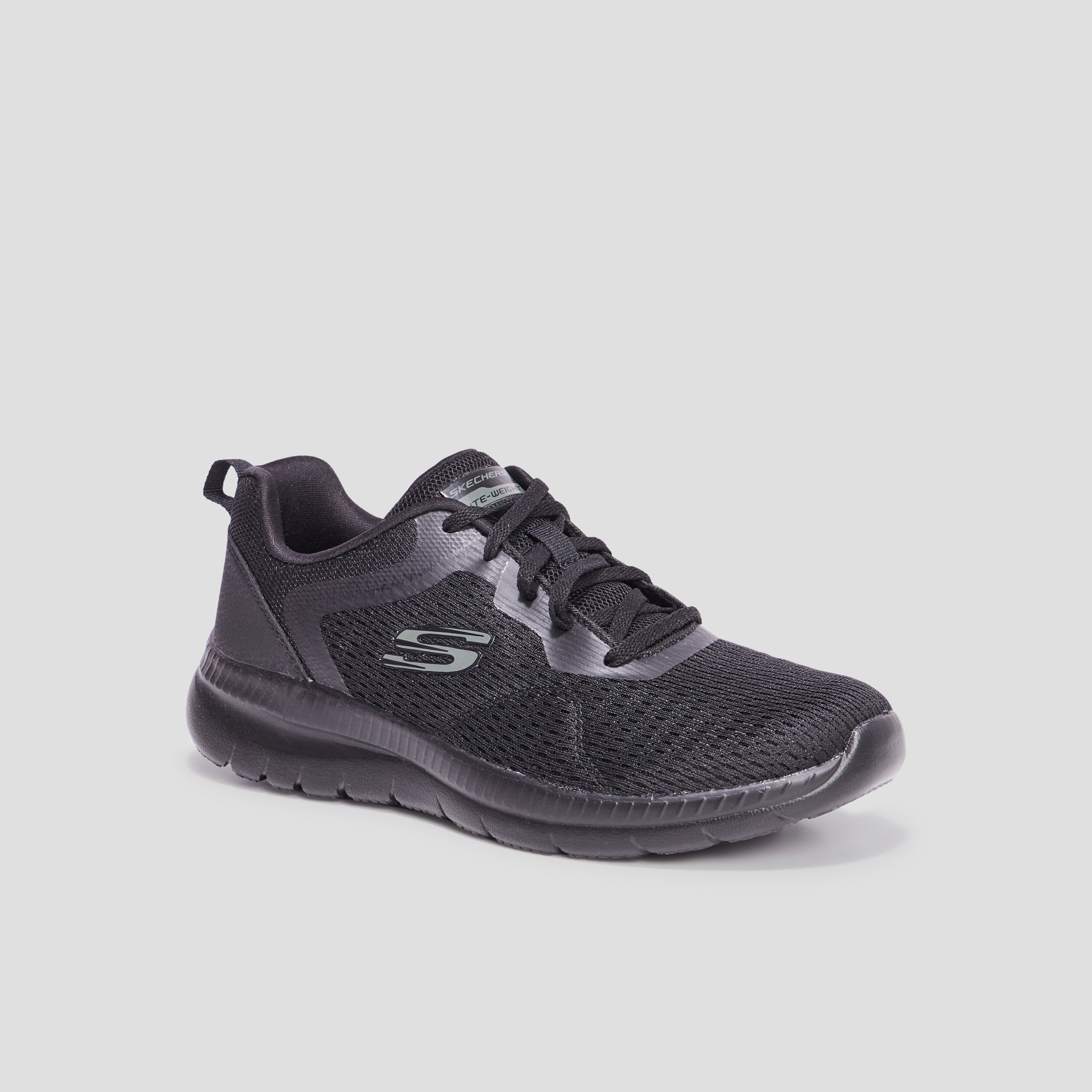 Baskets running mémoire forme Skechers noir femme | La Halle