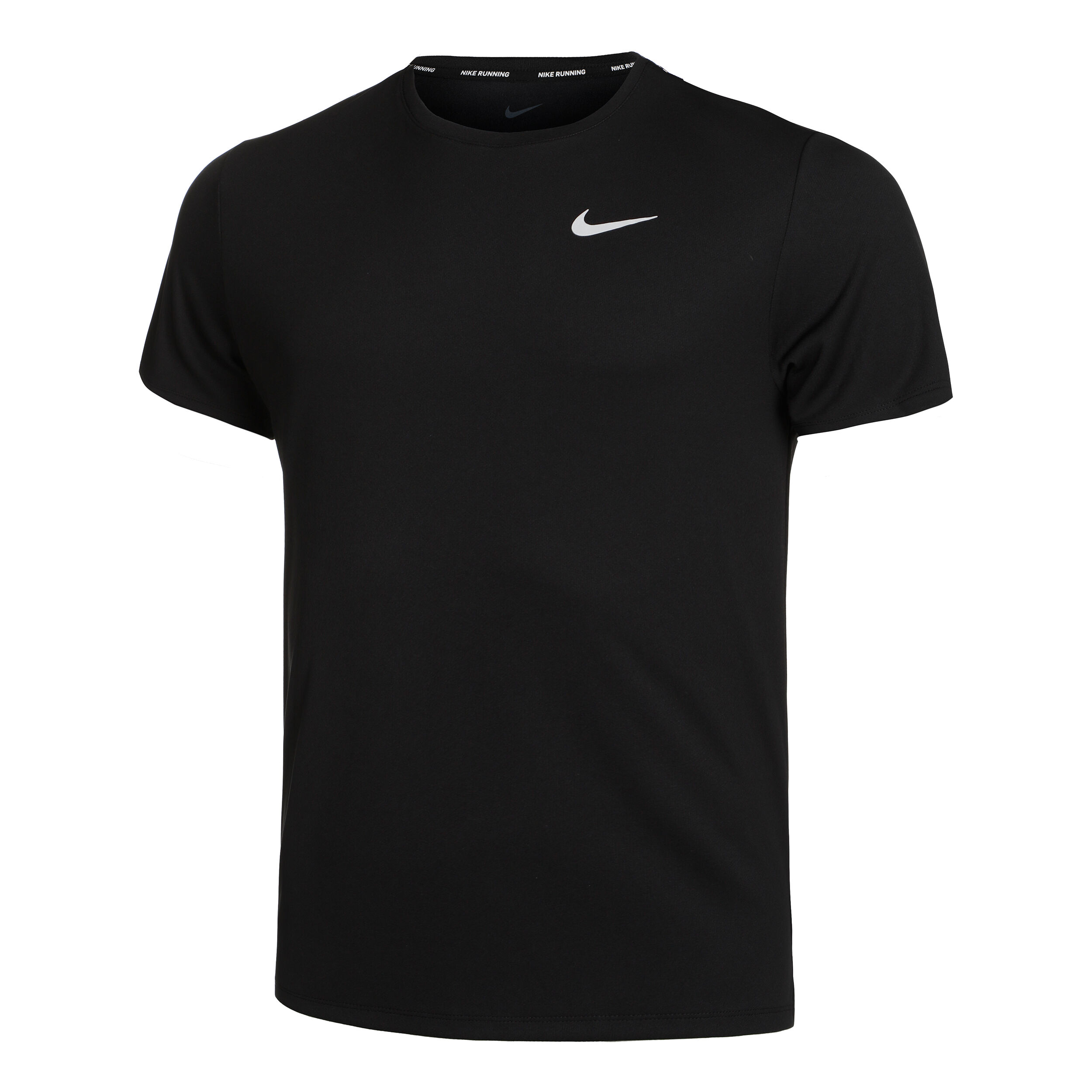 Dri-Fit Miler UV Laufshirt Herren - Schwarz, Grau