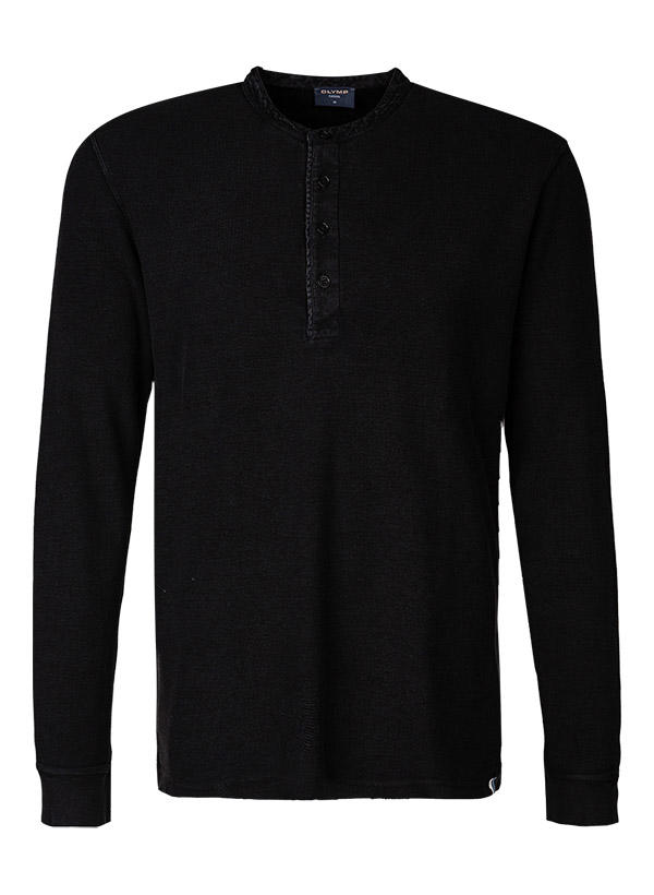 OLYMP, Longsleeve, Bio Baumwolle, schwarz