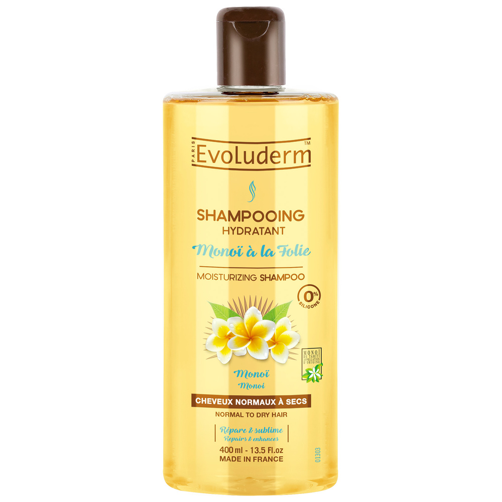 evoluderm Monoï à la Folie Shampoing Hydratant - 400 ml