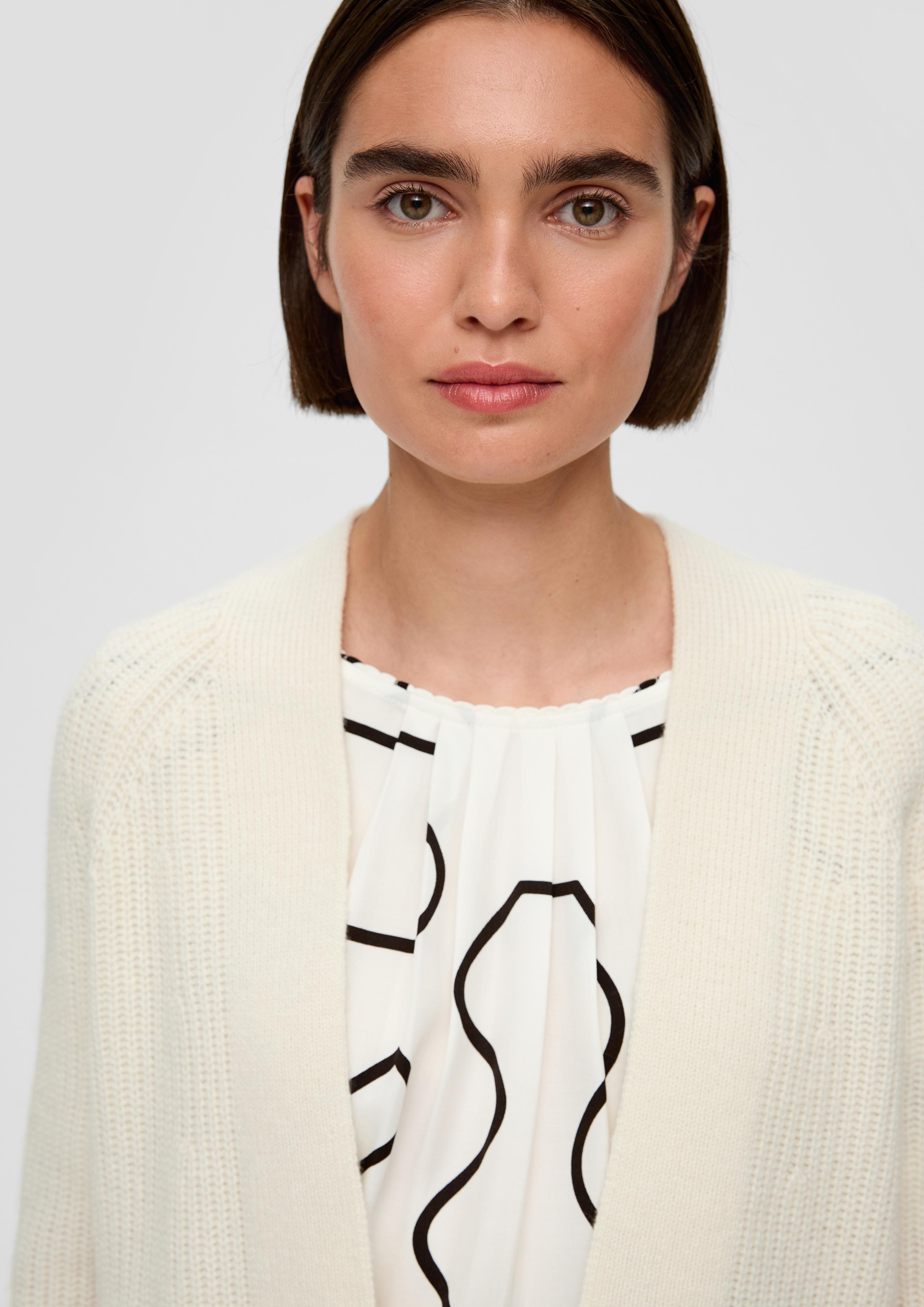 Kurzer Cardigan aus Wollmix  2136083-0700