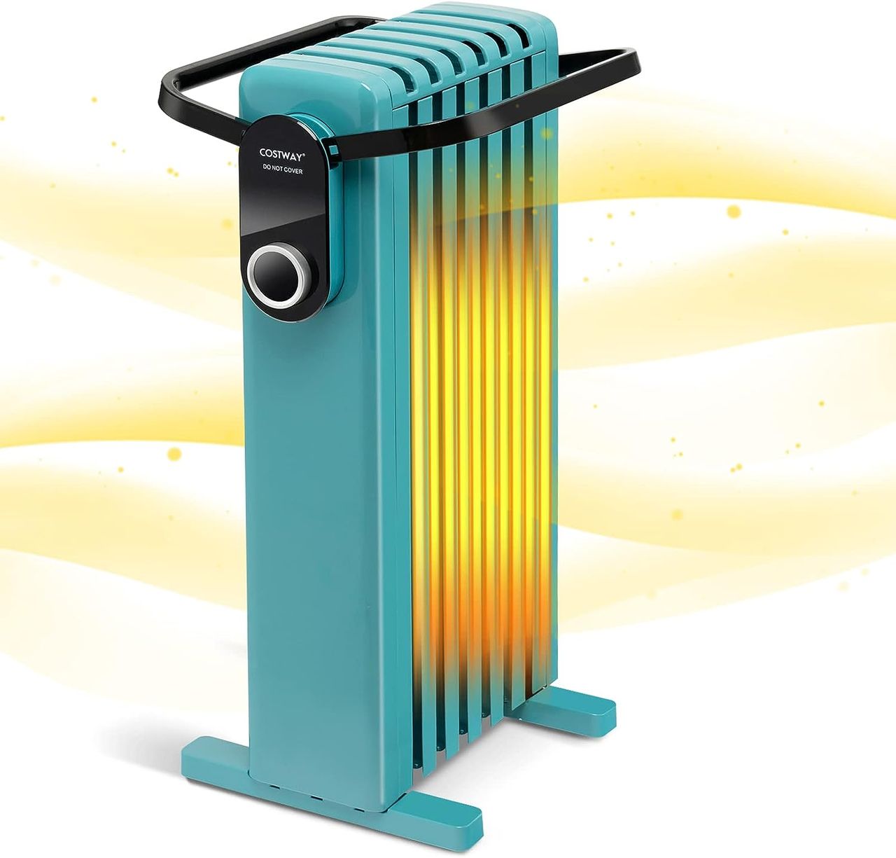 Costway 1500W Ölradiator 7 Rippen Heizkörper 5-35