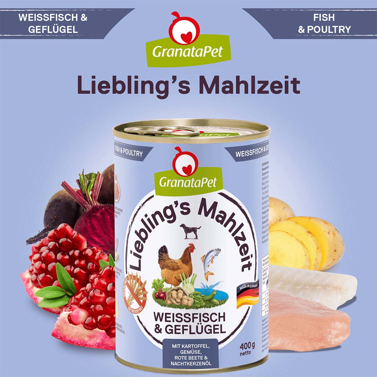 GranataPet Liebling's Mahlzeit Weißfisch und Geflügel