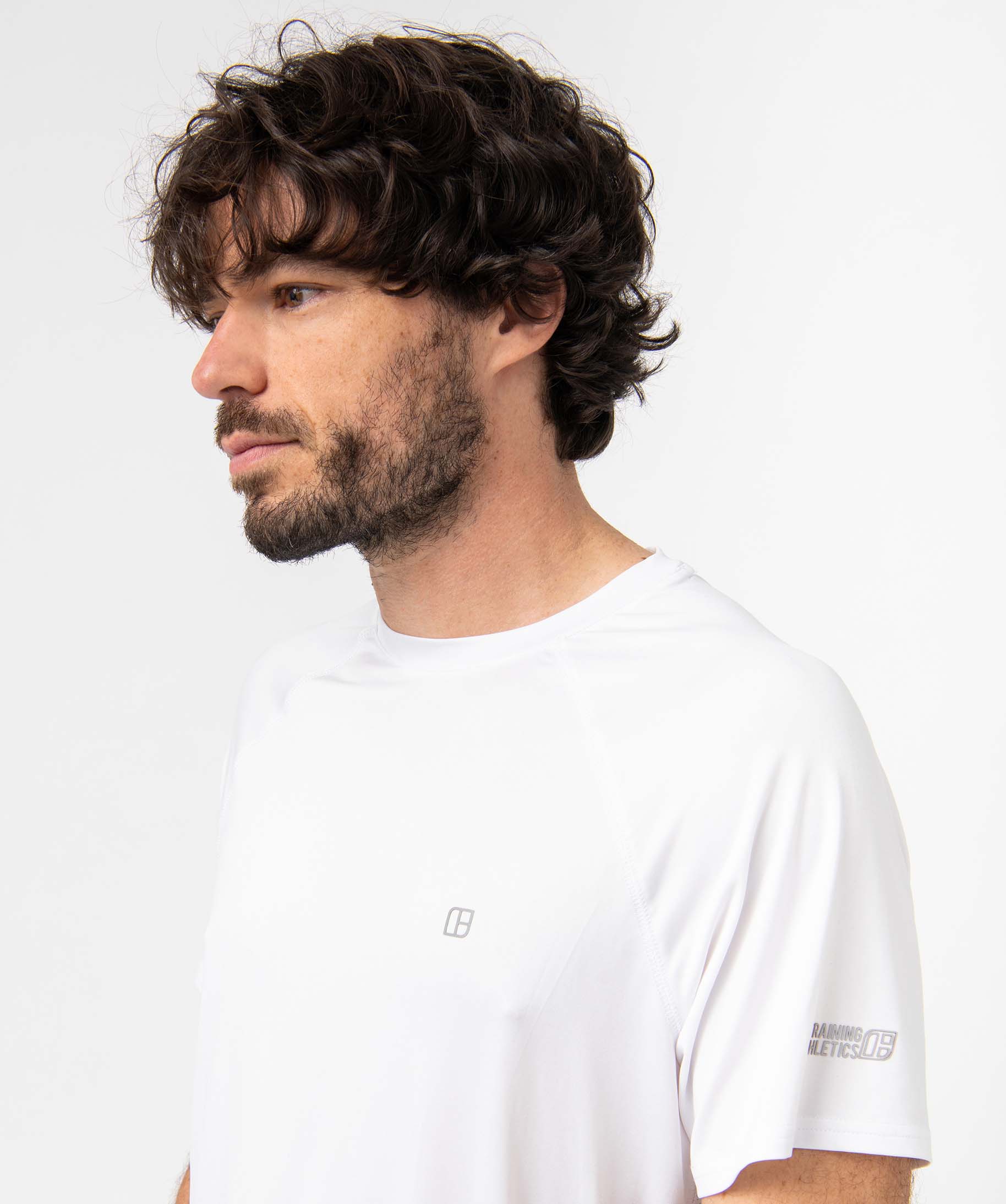 Tee-shirt homme à manches courtes en matière respirante blanc | GEMO