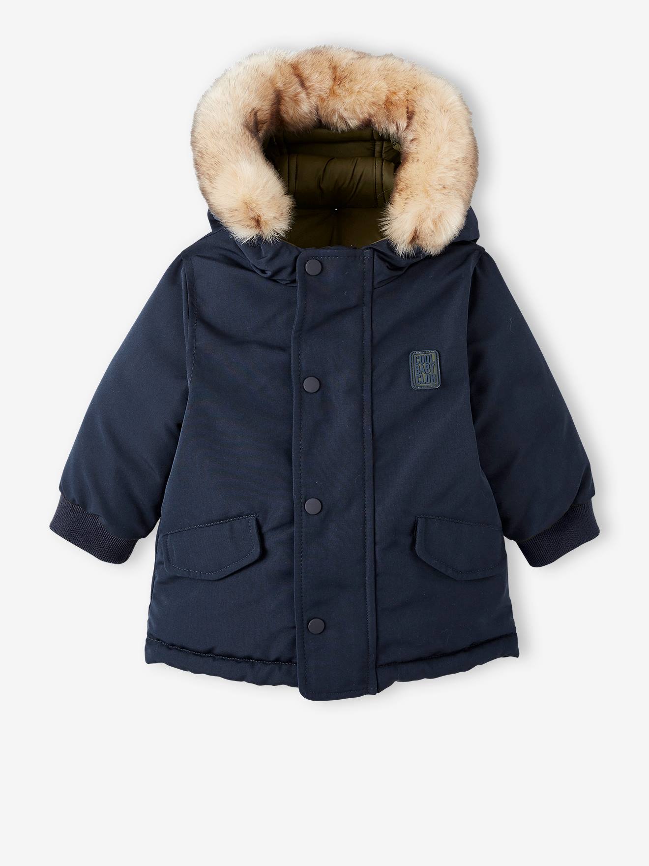 Vertbaudet Baby Wende-Jacke mit Recyclingmaterial - nachtblau