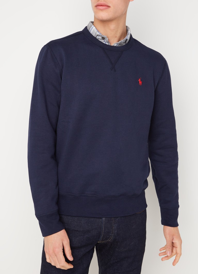 Ralph Lauren crew neck sweater with logo embroidery