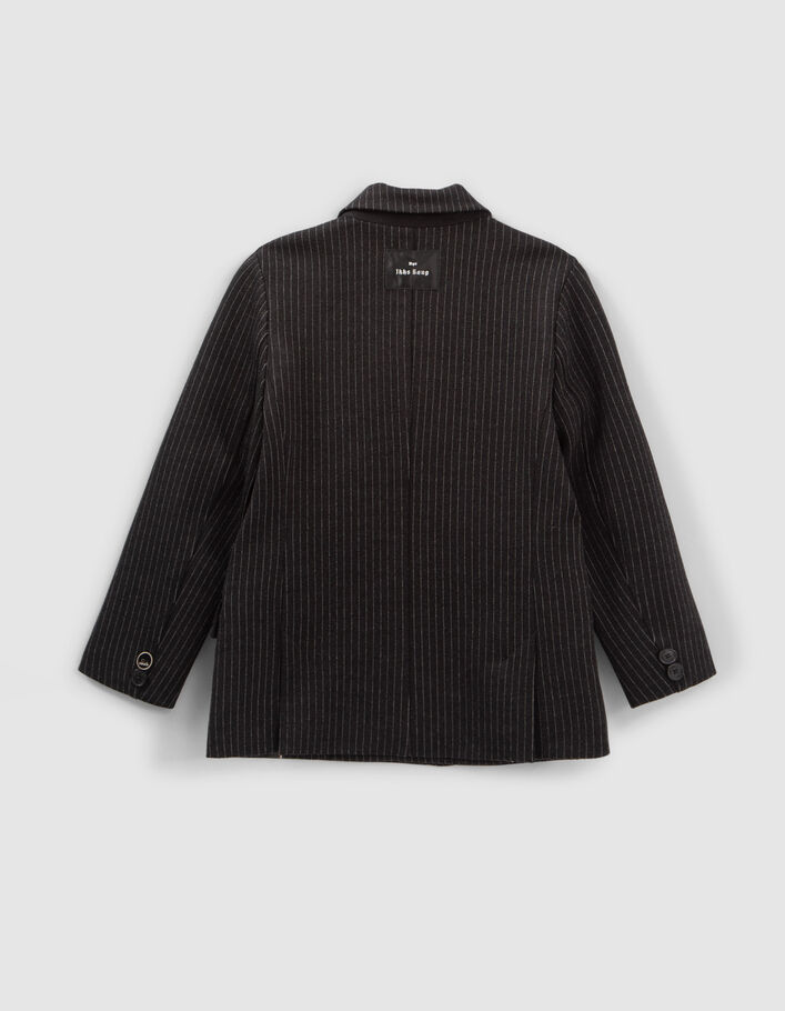 Veste de costume grise à rayures tennis garçon