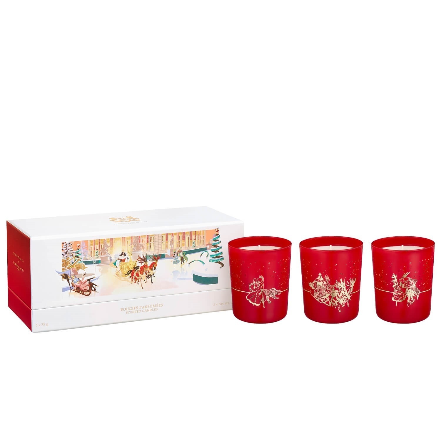 FESTIVE CANDLE TRIO