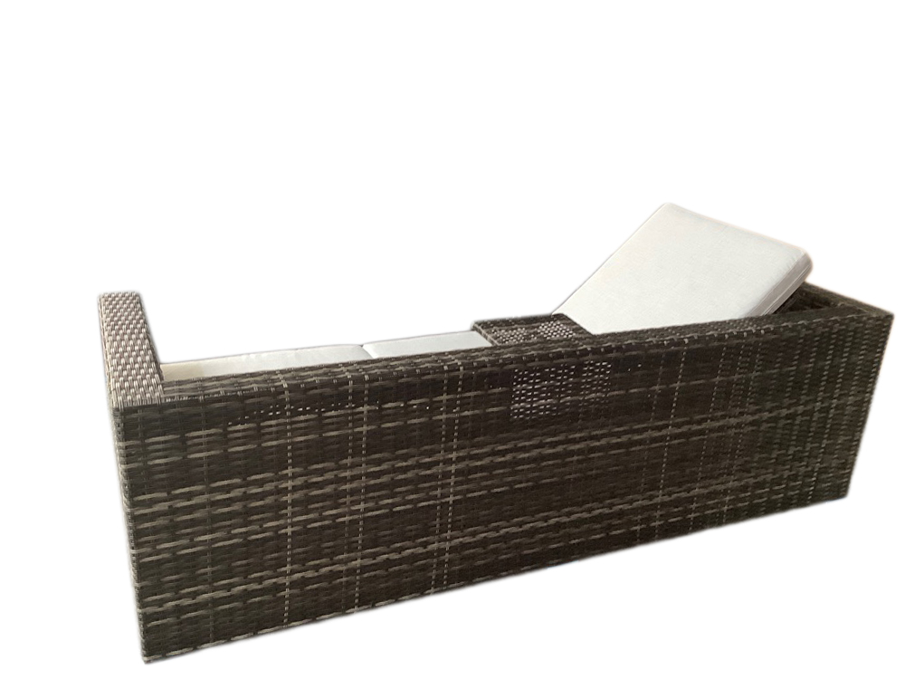 schütte Home & Living Rattan Multifunktionslounge 13-tlg. mit Auflagen hellgrau K/D