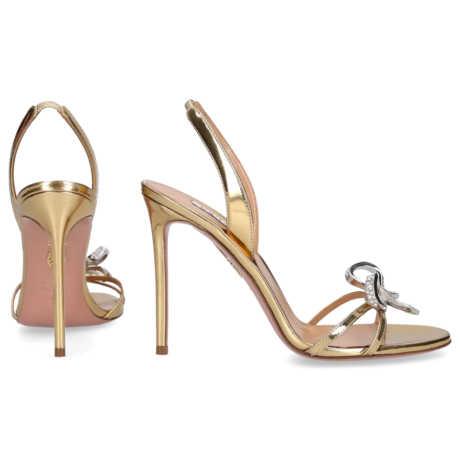 Aquazzura - Sandalen BABE SANDAL 105 Kalbsleder - bronze