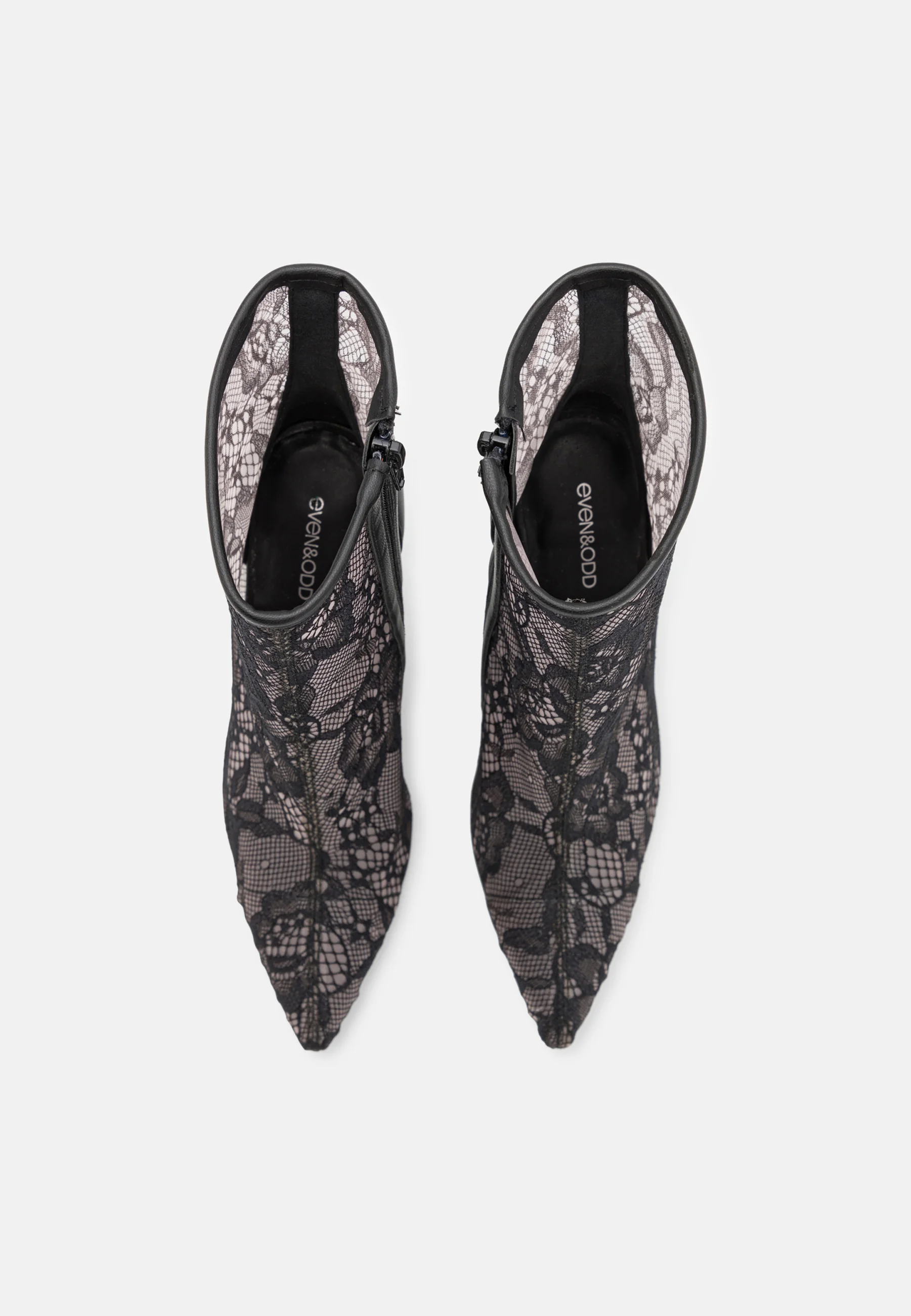 Botines de tacón par e impar