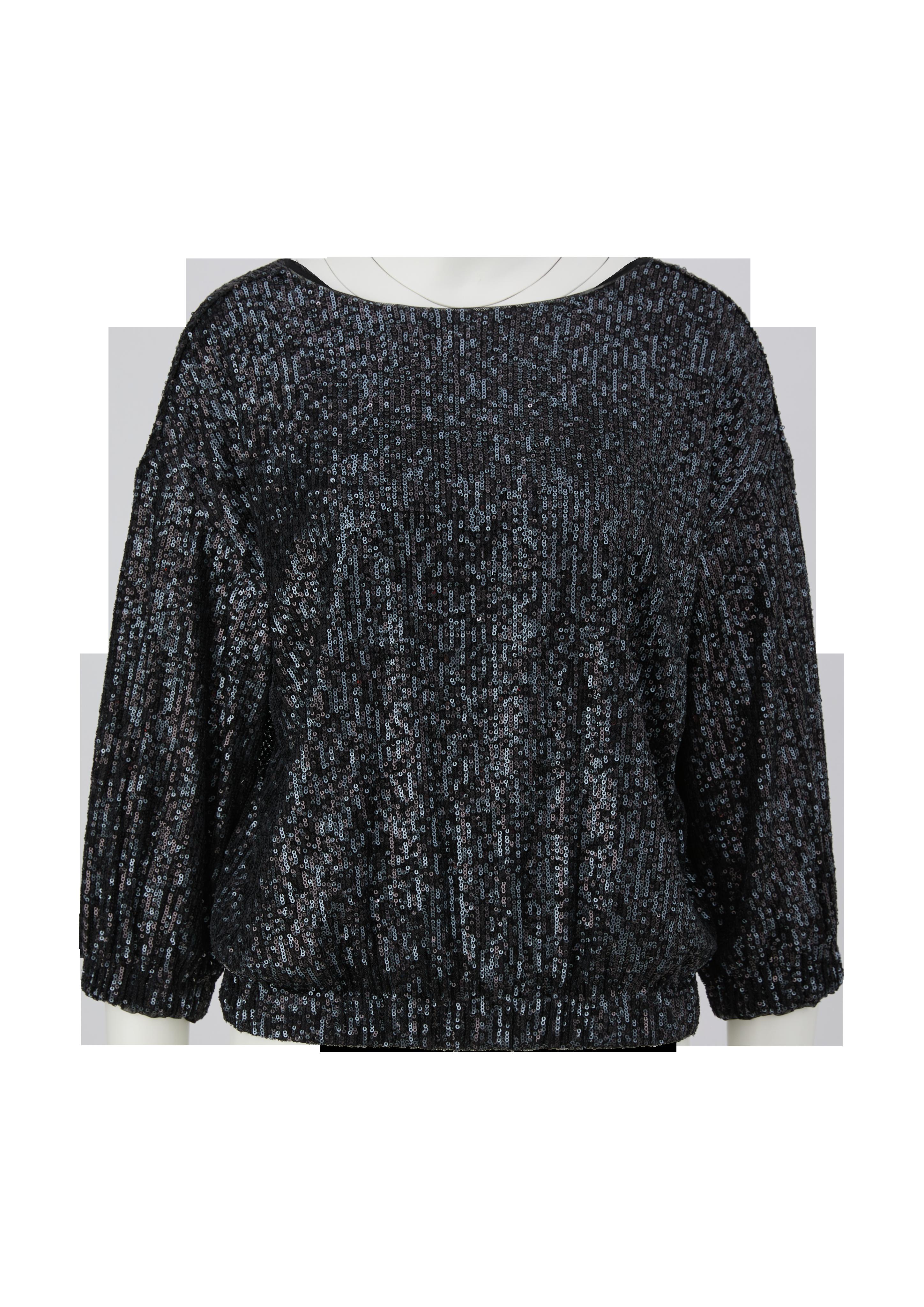 Bluse mit Pailletten-Besatz  2121493-9999