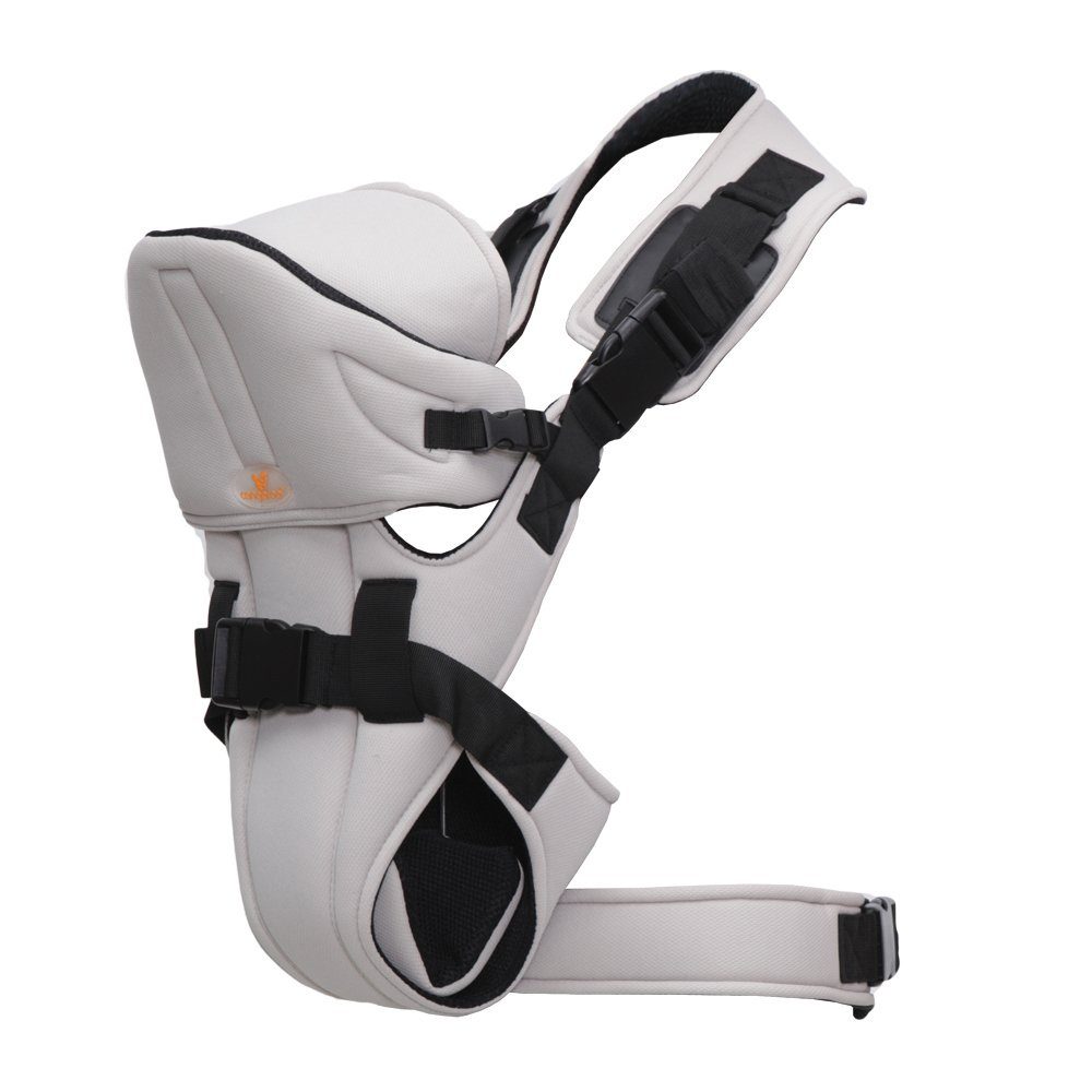 Moni Babytrage Babytrage Carry go 2 in 1, Bauch- und Hüfttrage von 3 Monaten bis 1 Jahr