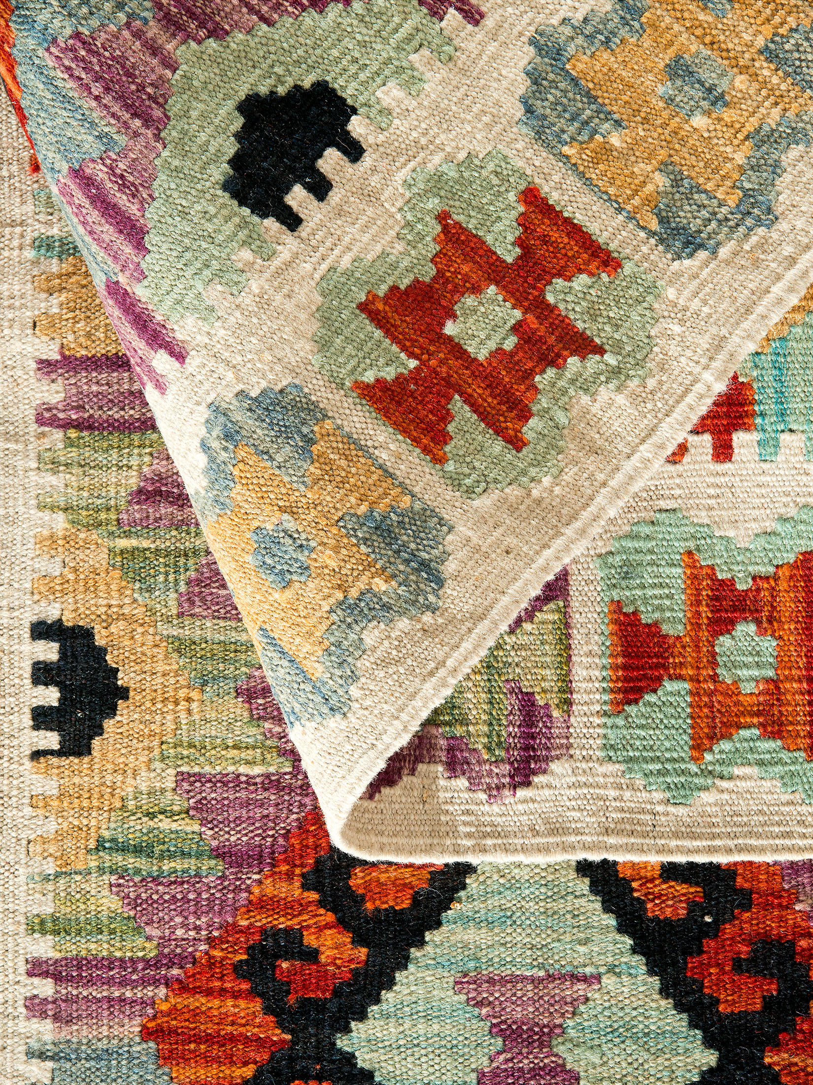 Afghan Kelim ca. 79 x 199 cm, Unikat / Einzelstück