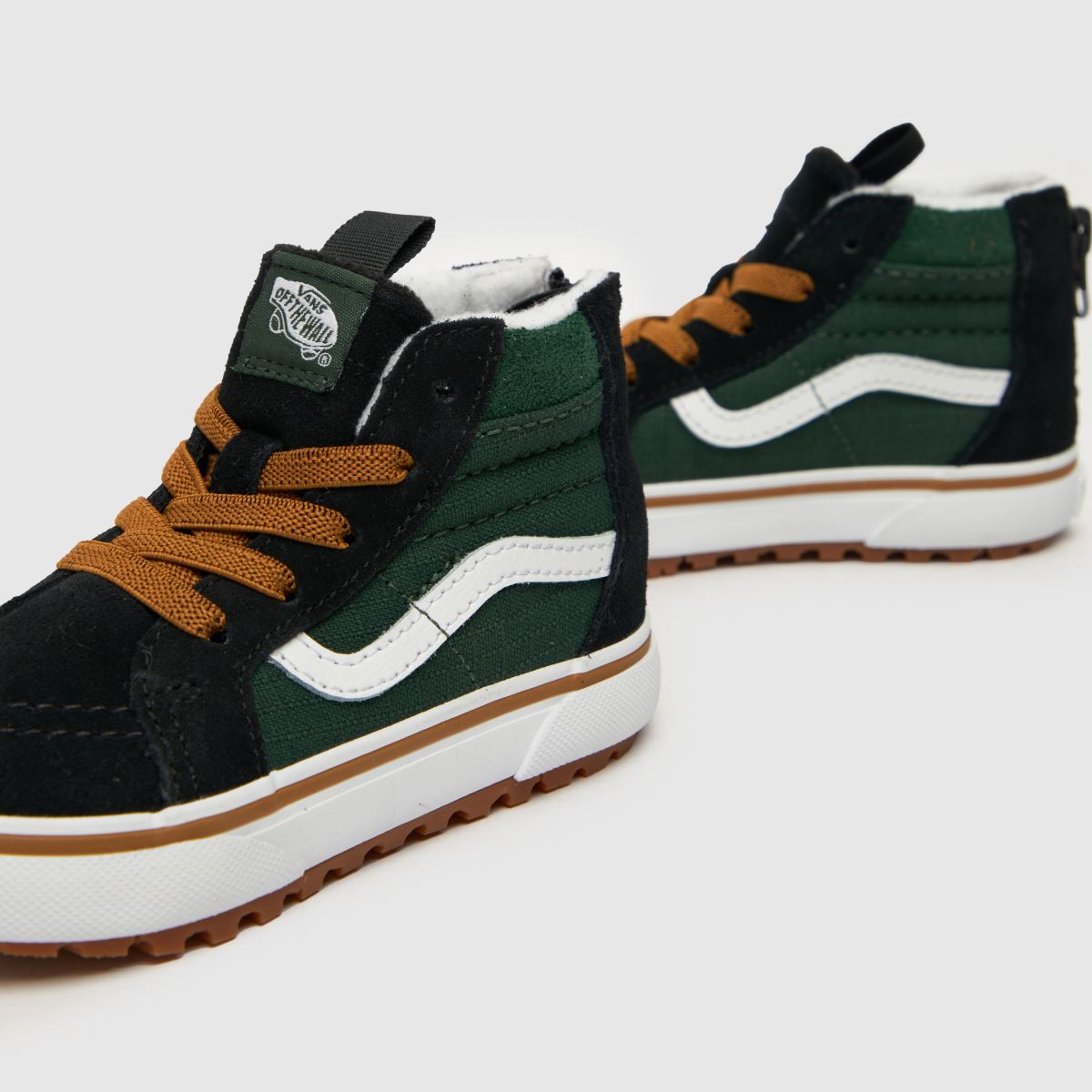 Vans svarta & gröna sk8-hi zip mte-1 pojkar småbarnsskor
