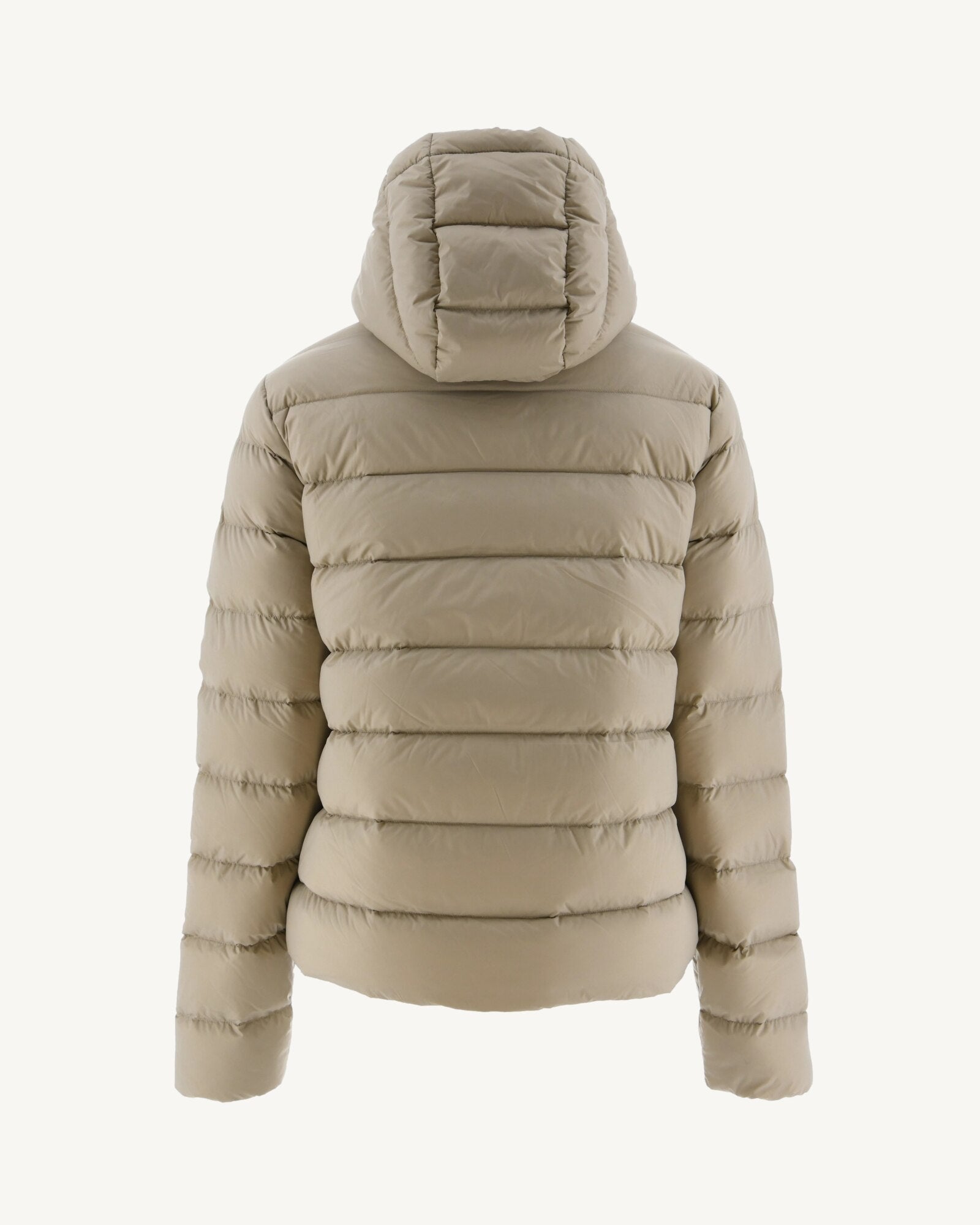 Doudoune droite à capuche Beige Jane