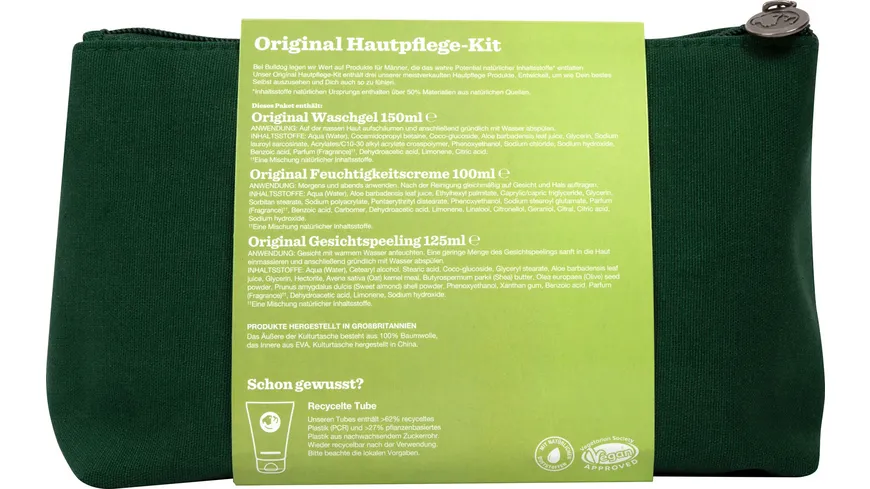 Bulldog Hautpflege Kit für den Mann Geschenkset
