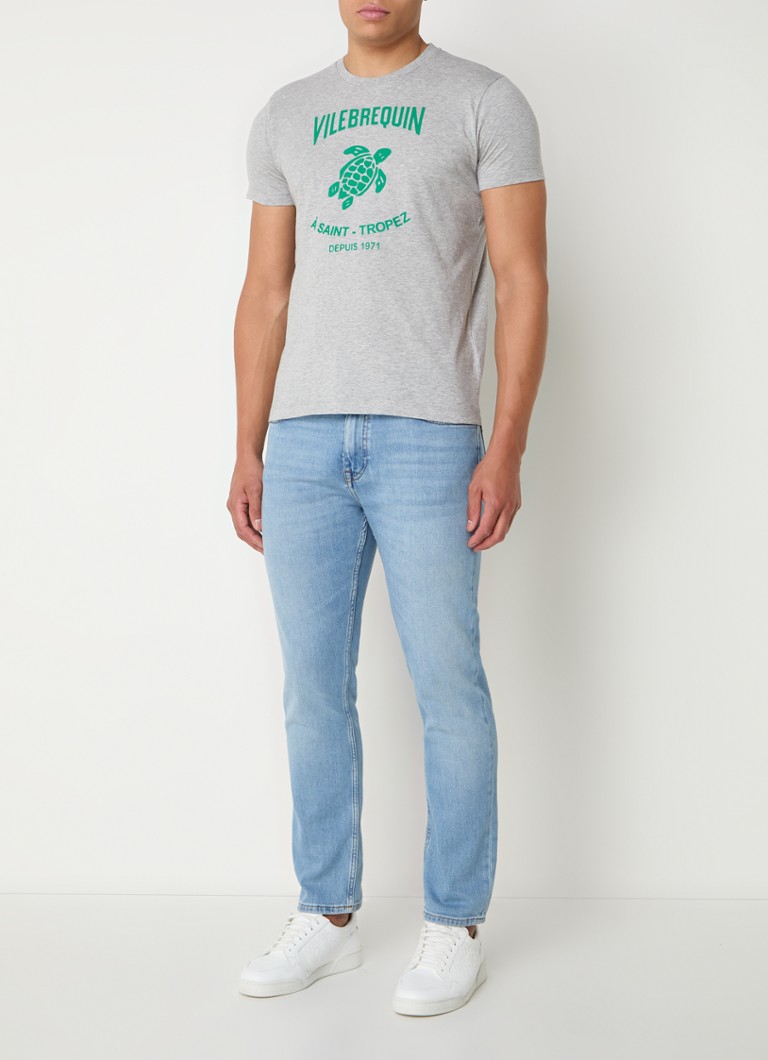 Tricou cu imprimeu heather și logo-ul Portisol de la Vilebrequin