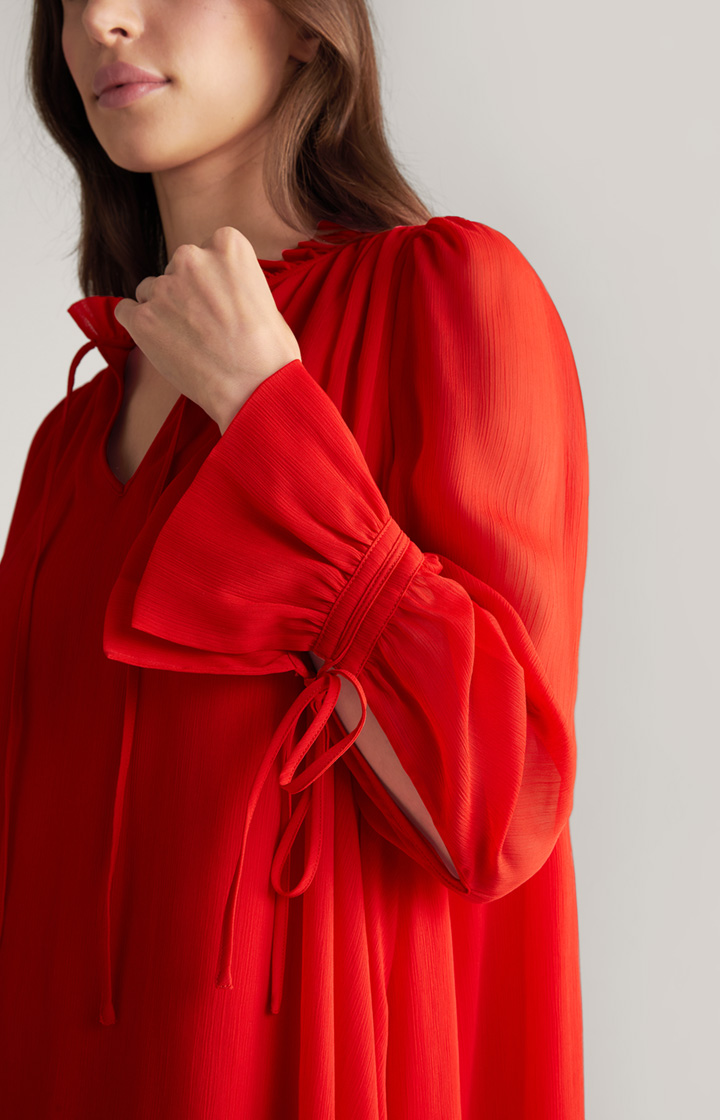 Chiffon-Kleid in Rot