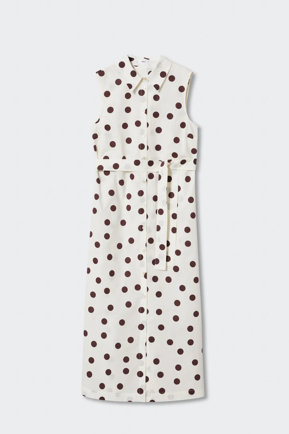 MANGO  Ecrufarbenes Damenkleid 37012883