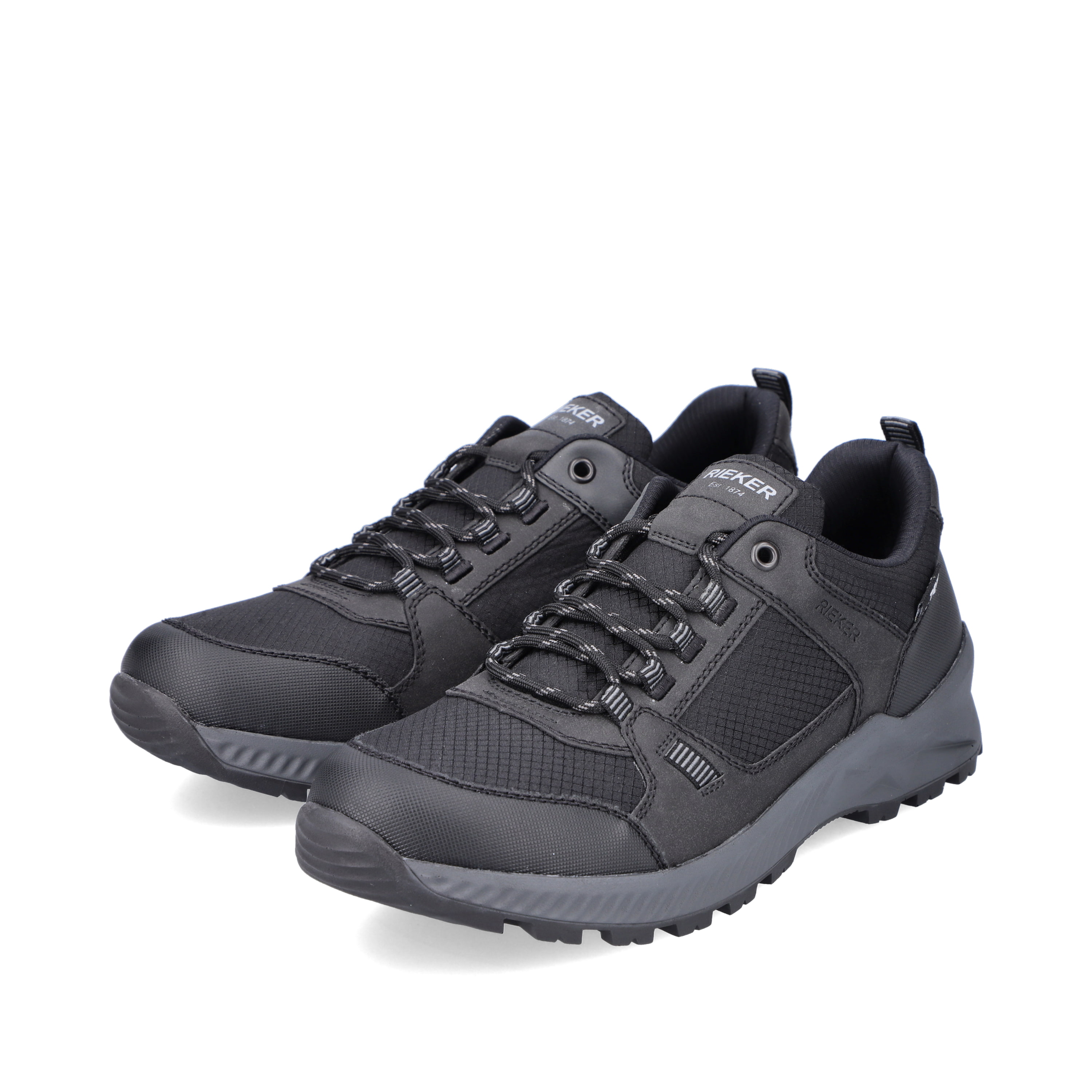 Rieker Herren Schnürschuhe tiefschwarz