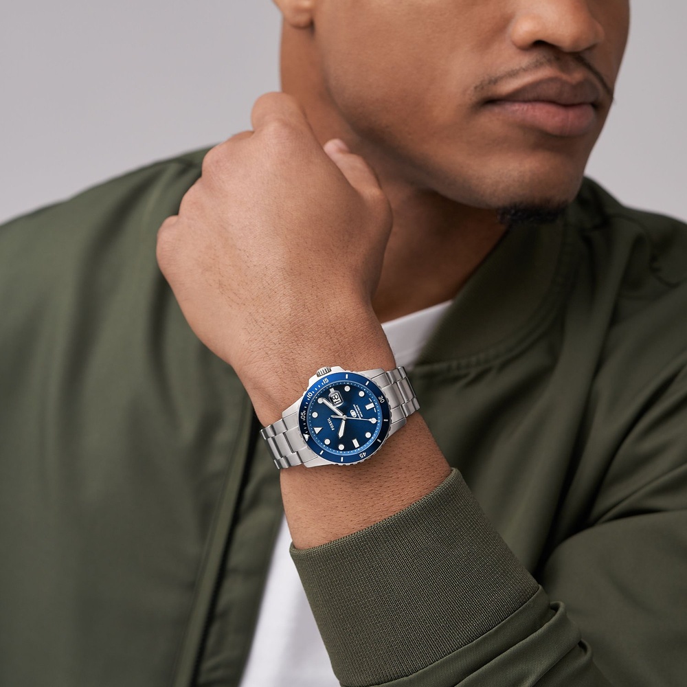 Fossil Montre pour hommes Acier inoxydable Montre