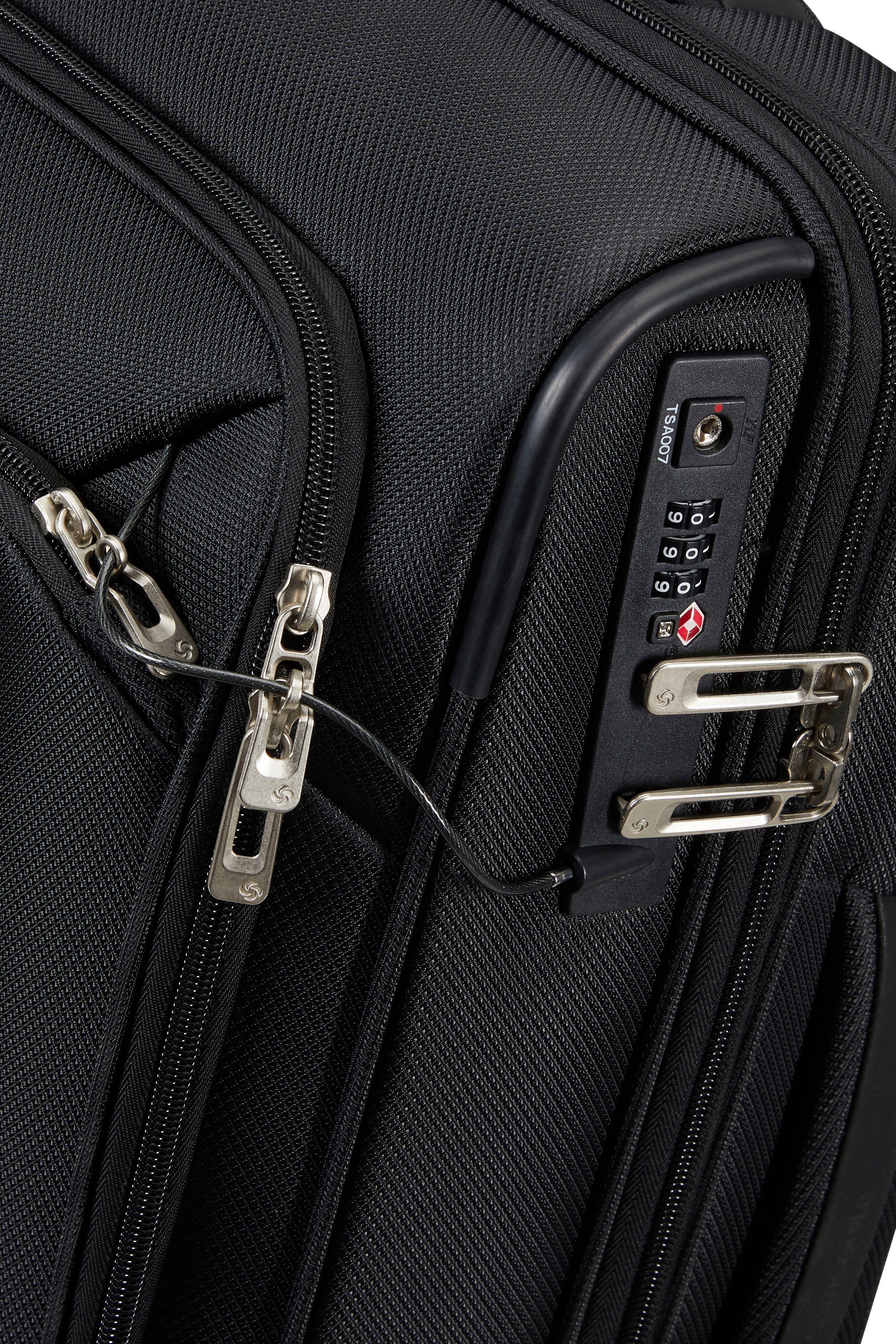 Samsonite Weichgepäck-Trolley Respark, ozone black, 55 cm, 4 Rollen, mit Volumenerweiterung