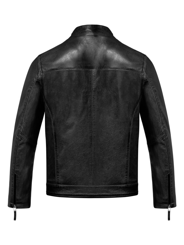Amaci&Sons Lederjacke CICERO in Schwarz günstig kaufen