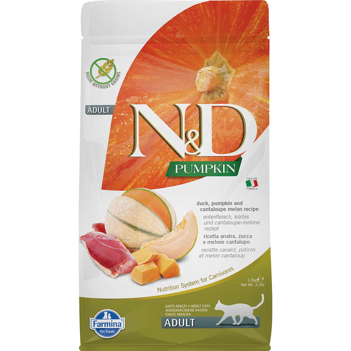 N&D Cat Pumpkin Adult mit Ente, Kürbis & Melone