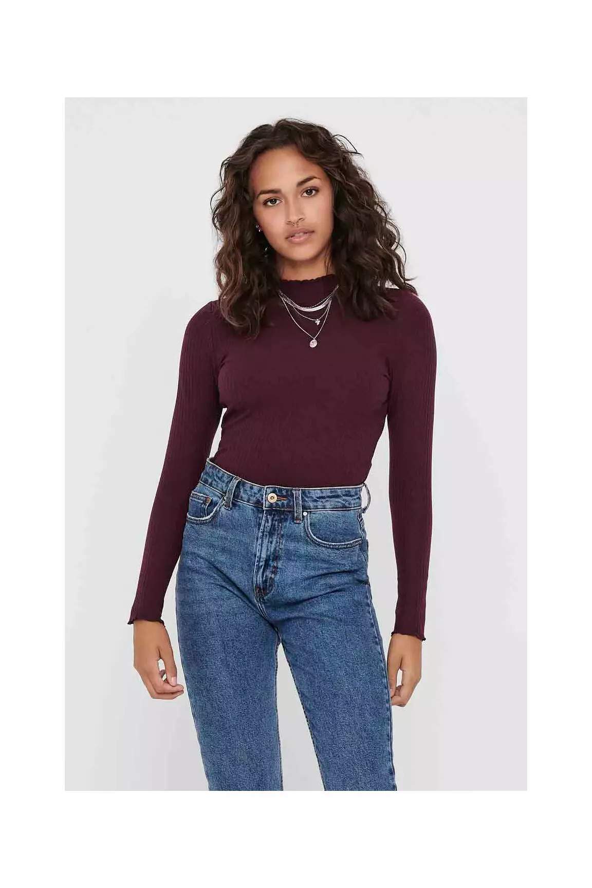 Only Tshirts Femme couleur marron