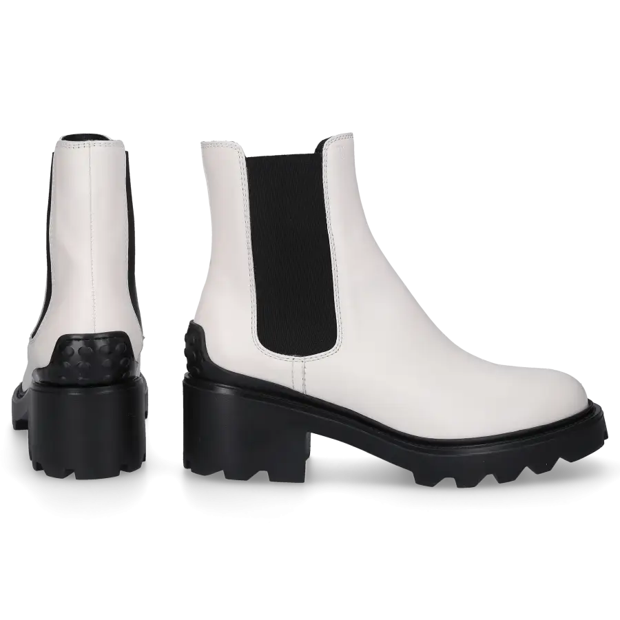 Tod's - Chelsea Boots W08D0EA Kalbsleder - weiß