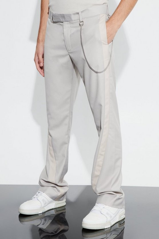 Slim-Fit Colorblock Schlaghose