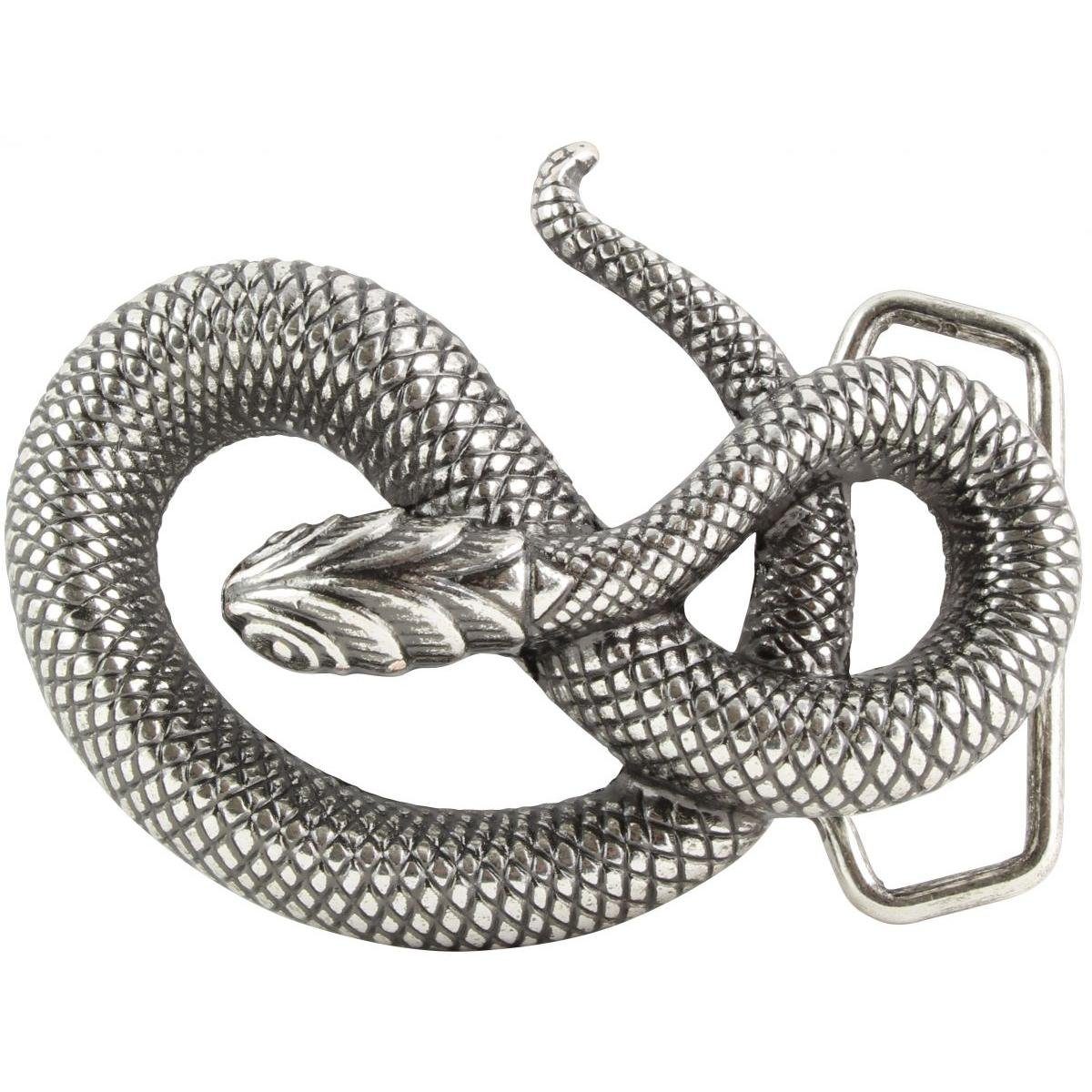 BELTINGER Gürtelschnalle Schlange 4,0 cm - Buckle Wechselschließe Gürtelschließe 40mm - Gürtel