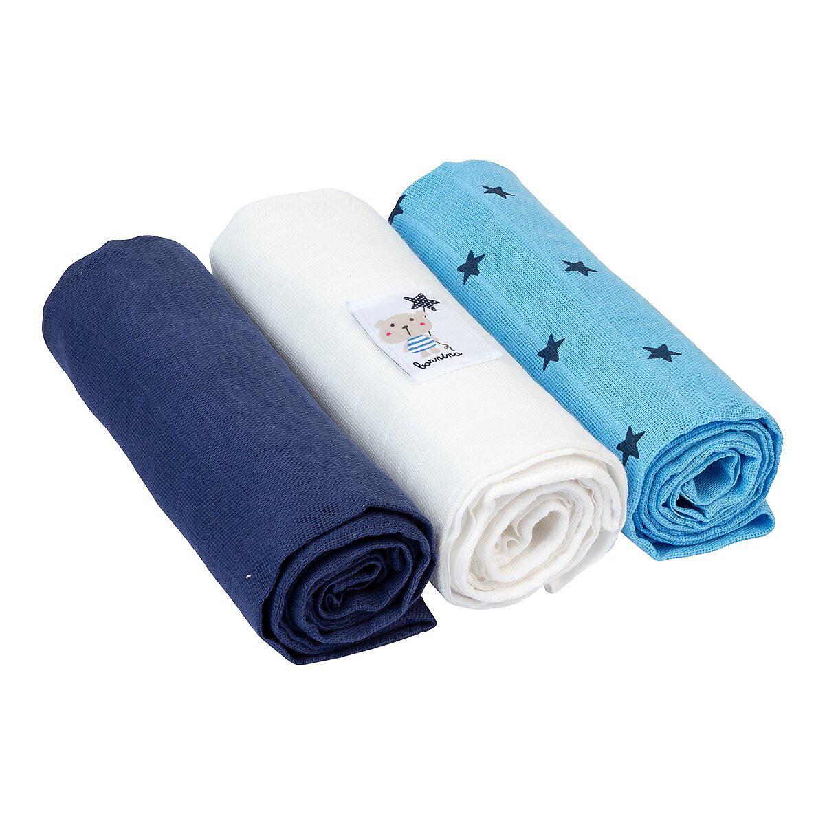 3er-Pack Mullwindeln 80x80 cm