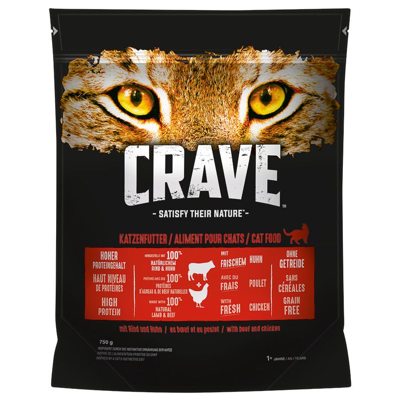 Crave Adult mit Rind & Huhn Trockenfutter zu TOP-Preisen | bitiba