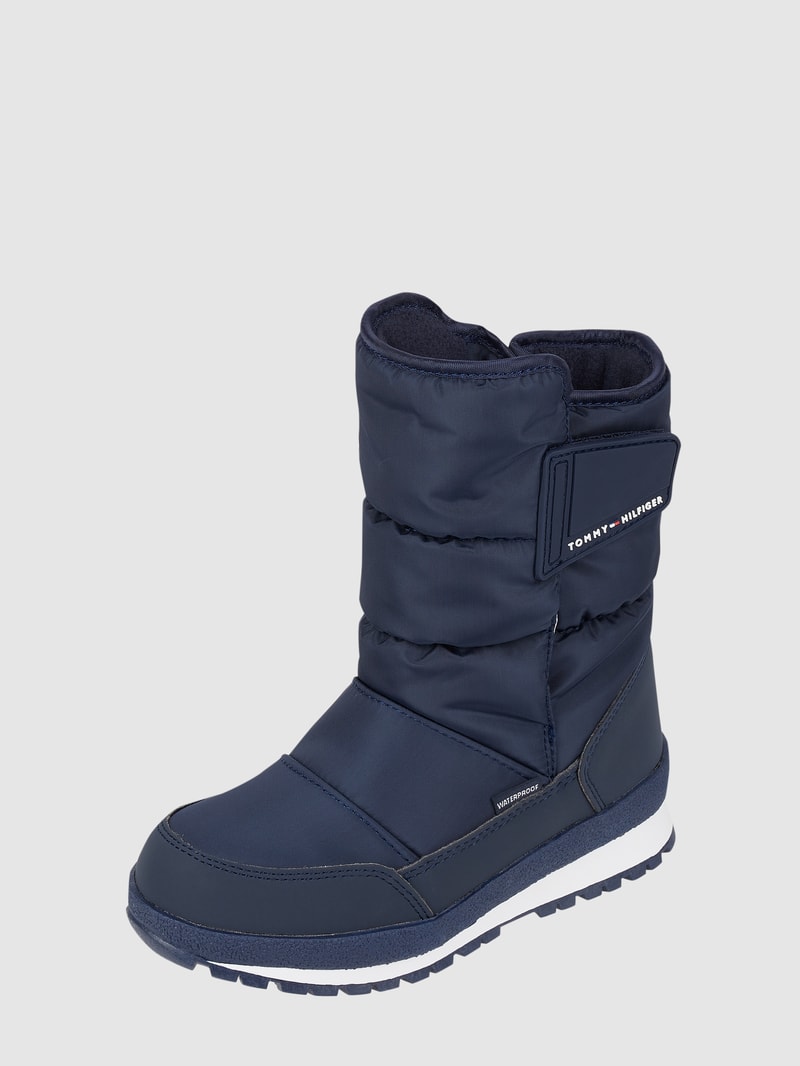 Schneestiefel aus Textil - wasserdicht in marineblau