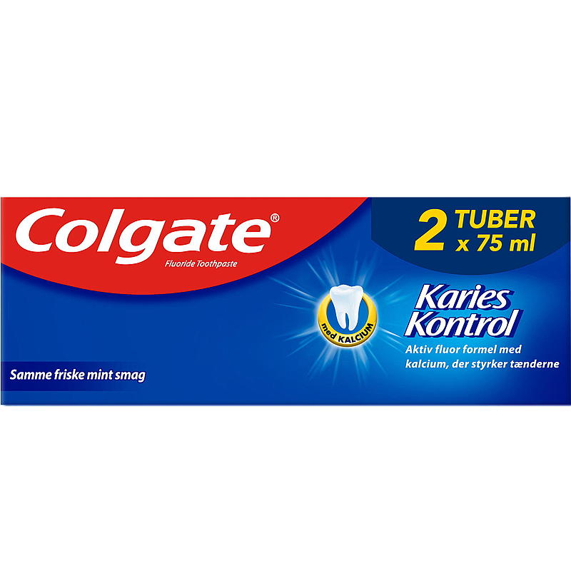 Colgate Tannkrem 2-pk Karies Kontroll Colgate