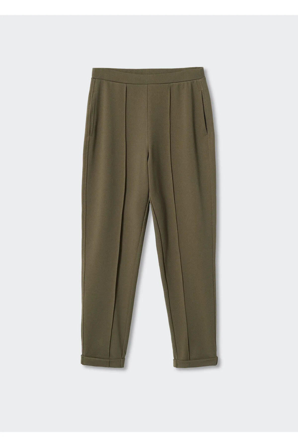 MANGO  Khakifarbene Damenhose 37043841