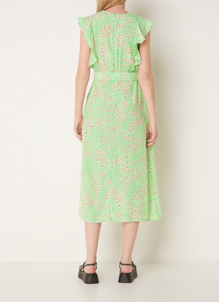 Rochie cămașă Whistles Sophie Daisy cu imprimeu floral și volane.