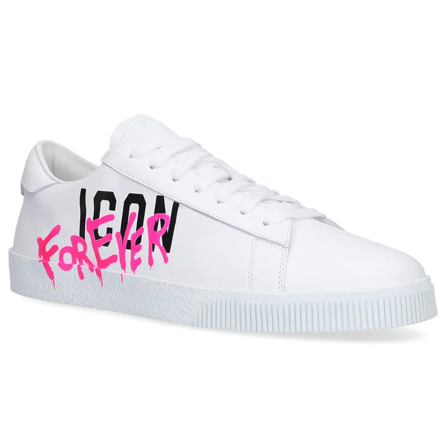 Dsquared2 - Sneaker low ICON CASSETTA Kalbsleder - weiß