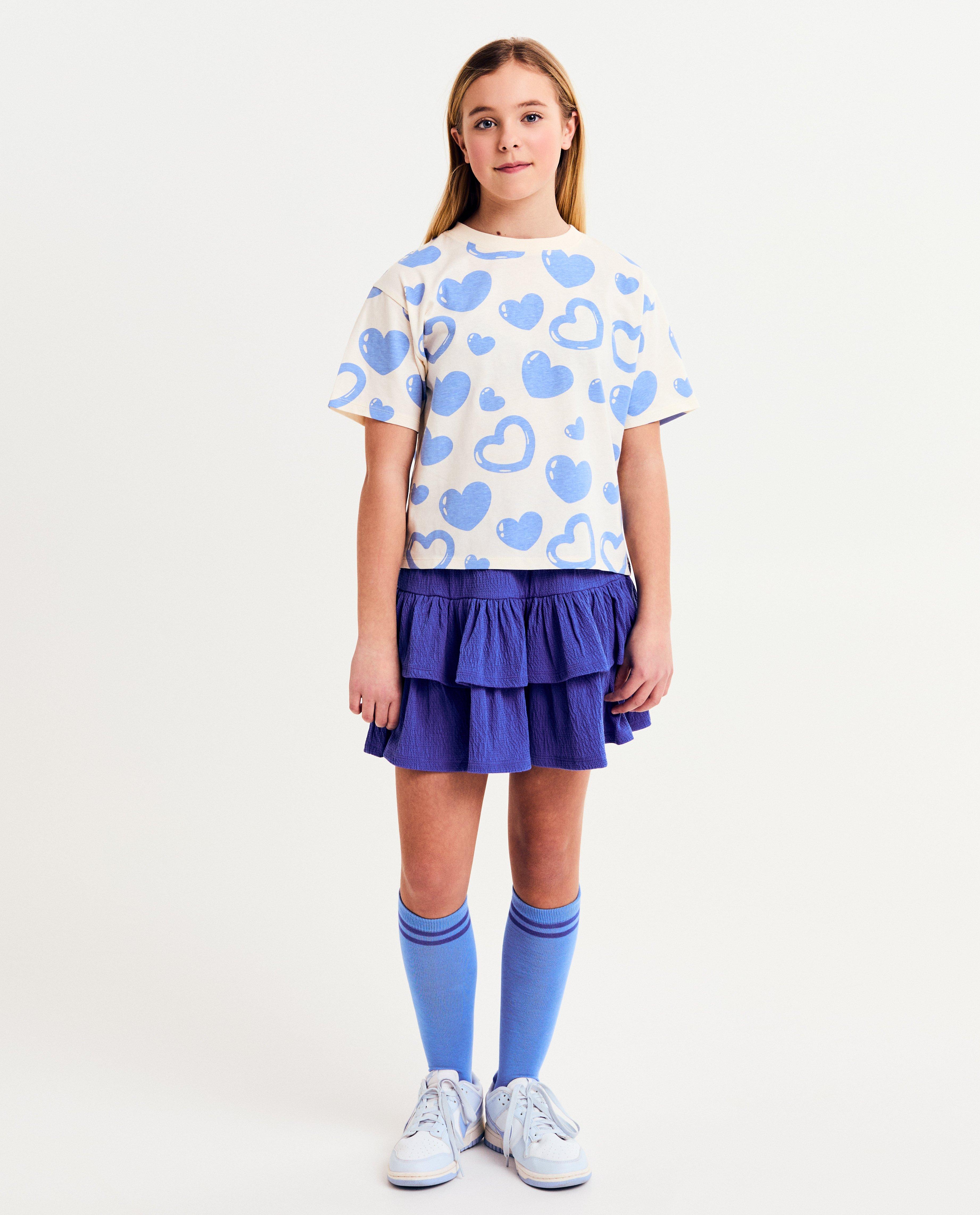Tricou Besties cu imprimeu de inimă alb