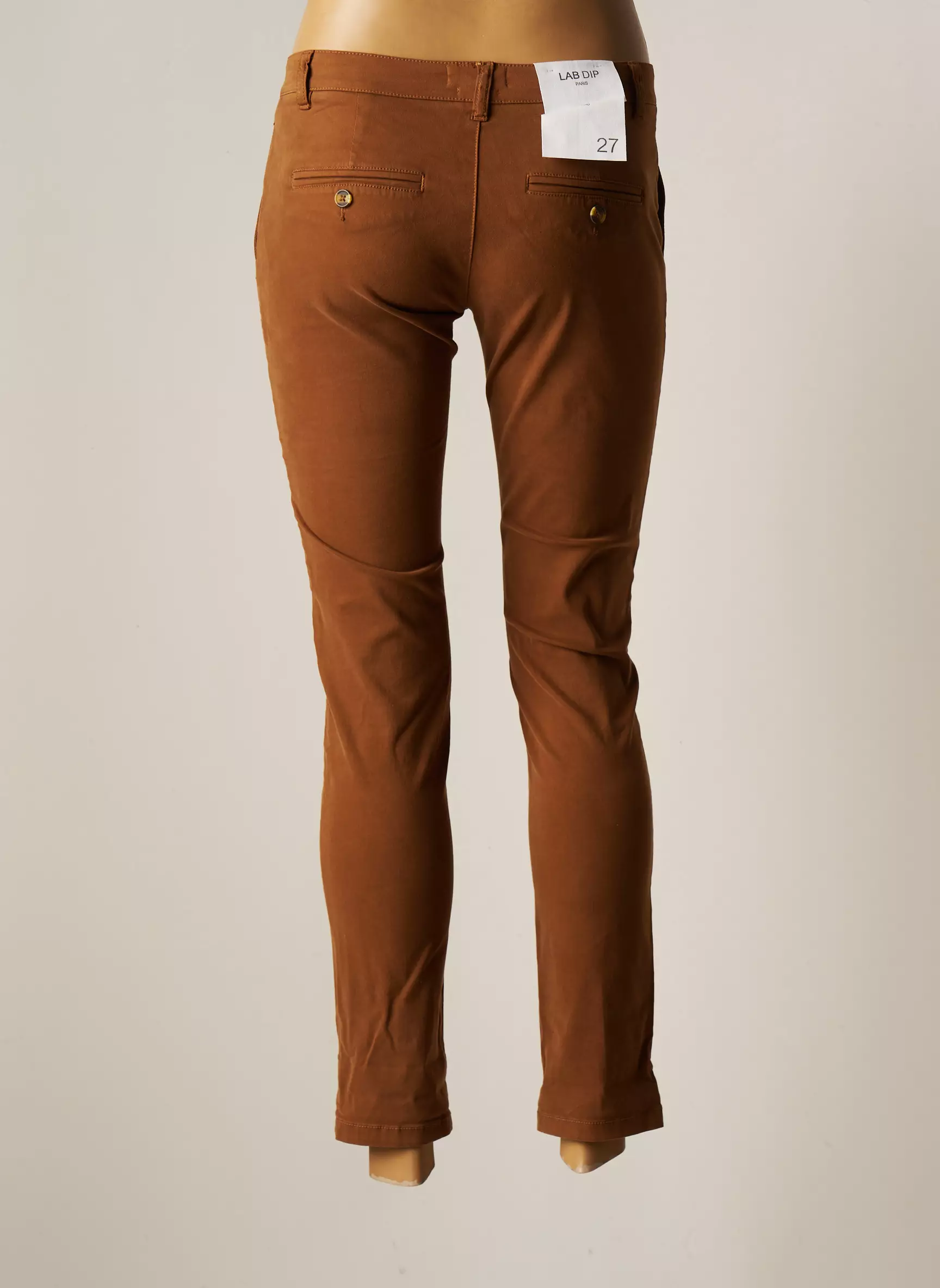 Lab Dip Paris Pantalons Chino Femme couleur marron