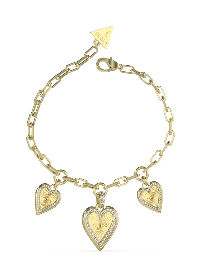 GUESS Charm bracelet with cubic zirconia JUBB03235JWYGS